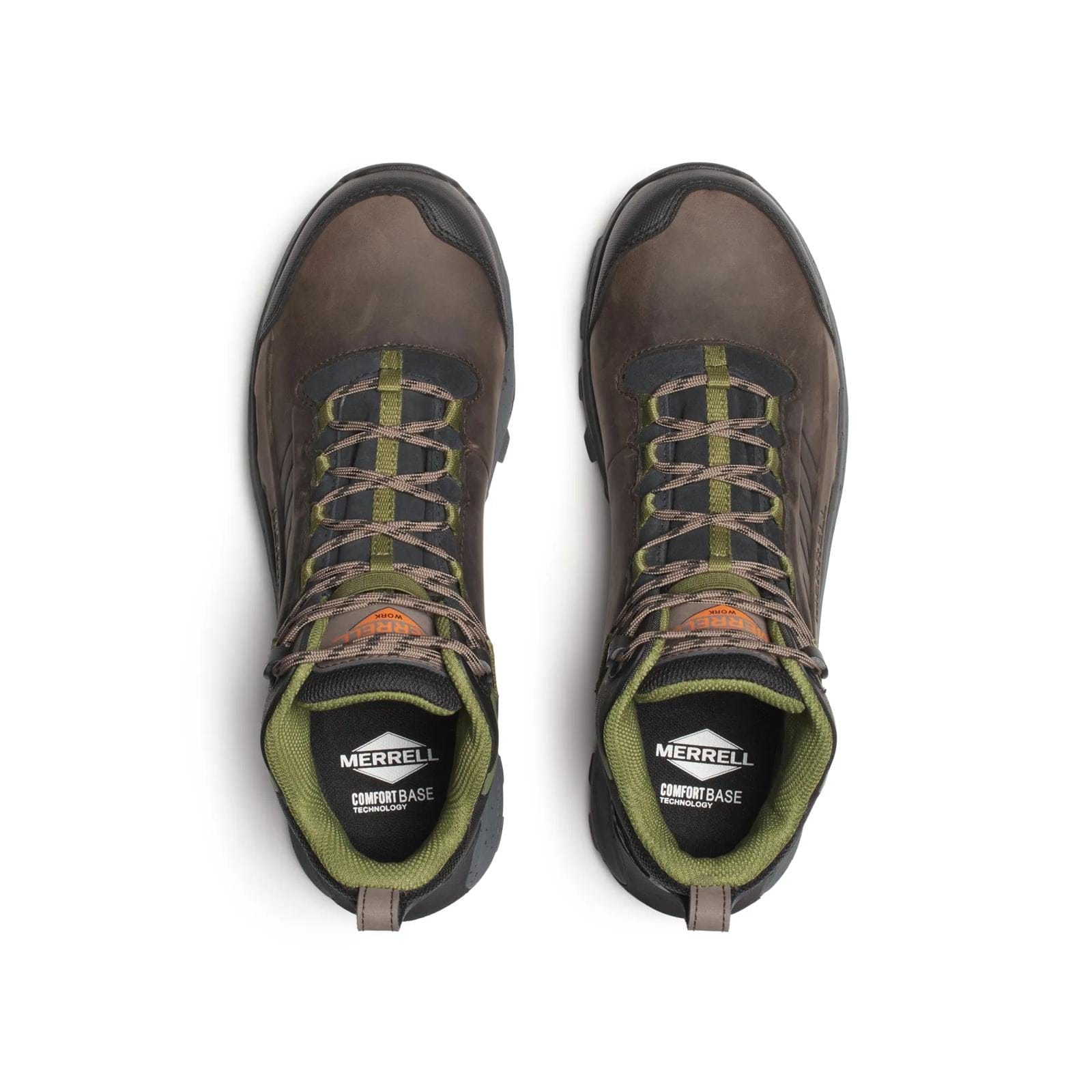 Merrell Men's Moab Speed 2 Mid Waterproof Carbon Fiber Work Boot Dark Taupe