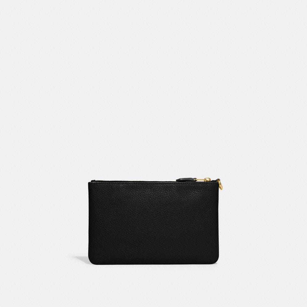 Coach Essential Small Wristlet Brass Black