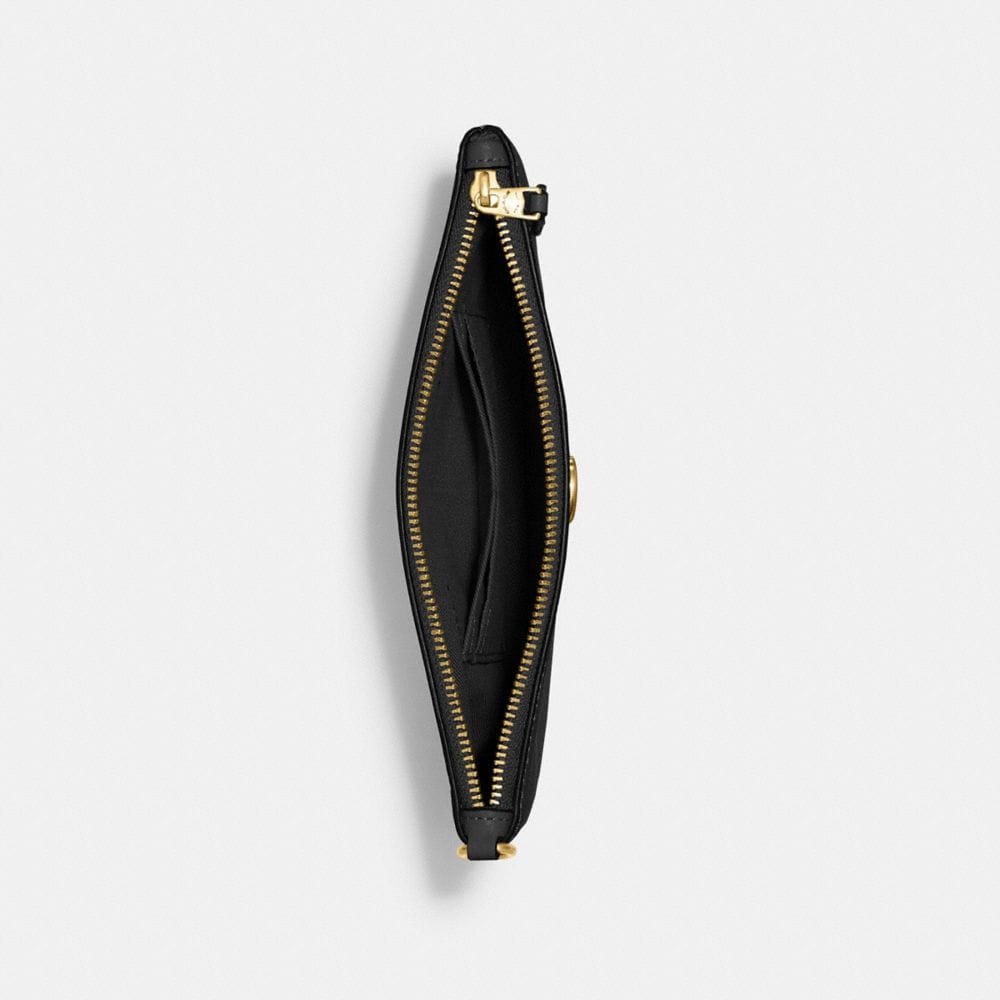 Coach Essential Small Wristlet Brass Black