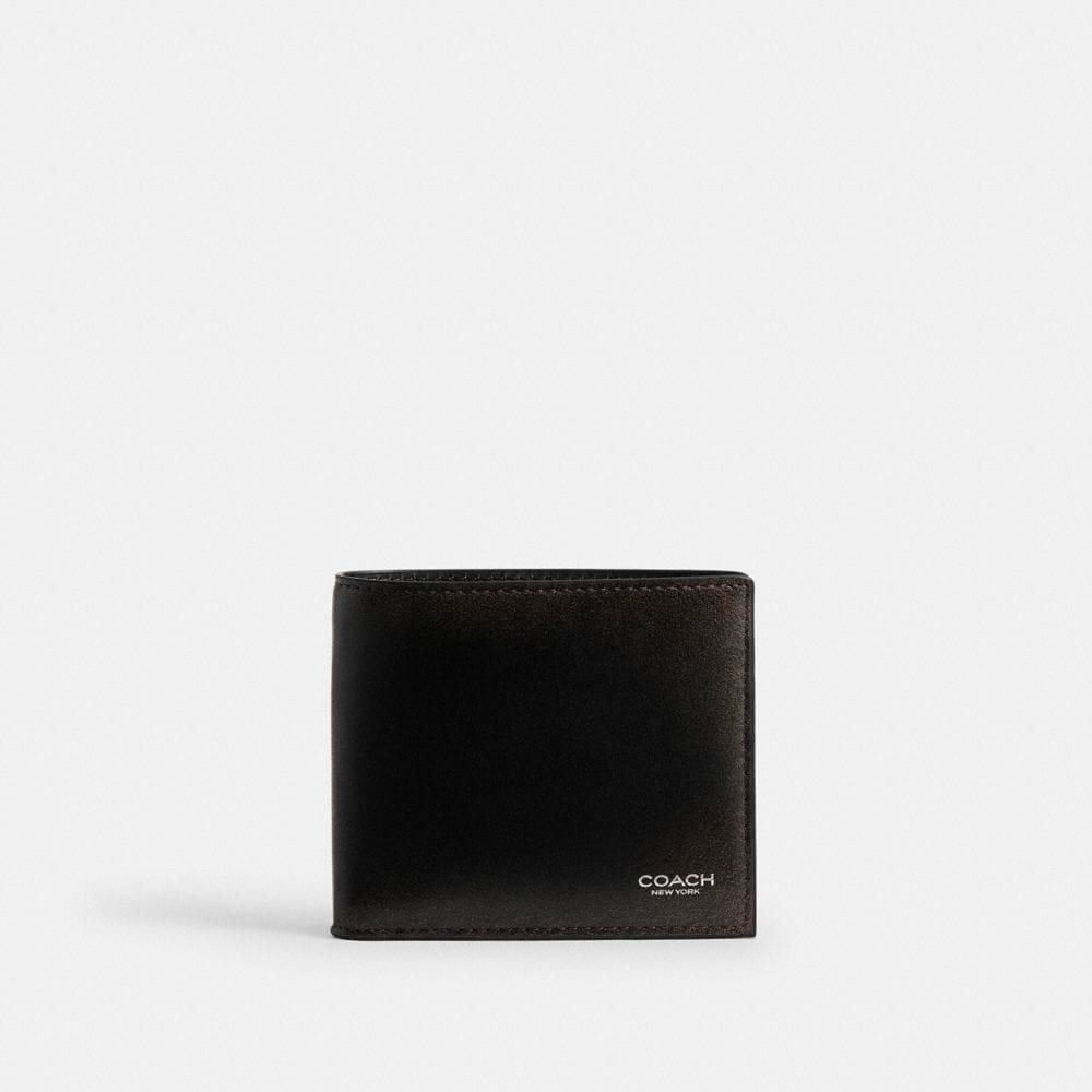 Coach 3 In 1 Wallet In Loved Leather Black Light Tan