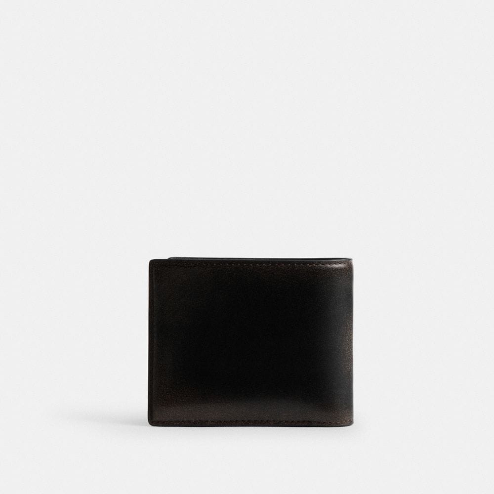 Coach 3 In 1 Wallet In Loved Leather Black Light Tan