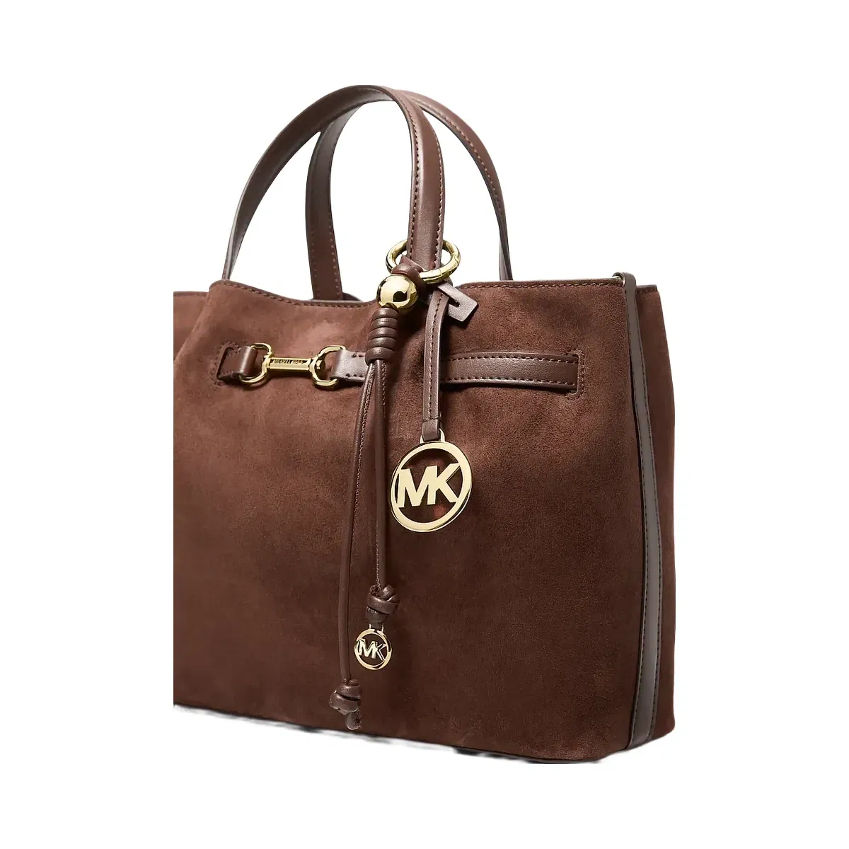 Michael Kors Gold-Tone Knot Bag Charm Nutmeg