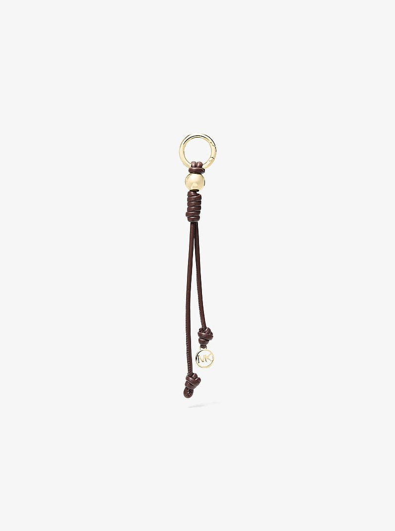 Michael Kors Gold-Tone Knot Bag Charm Nutmeg