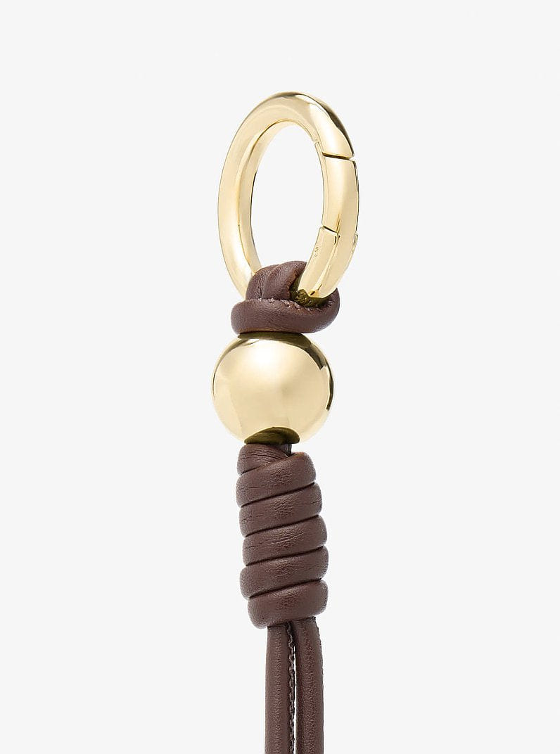 Michael Kors Gold-Tone Knot Bag Charm Nutmeg