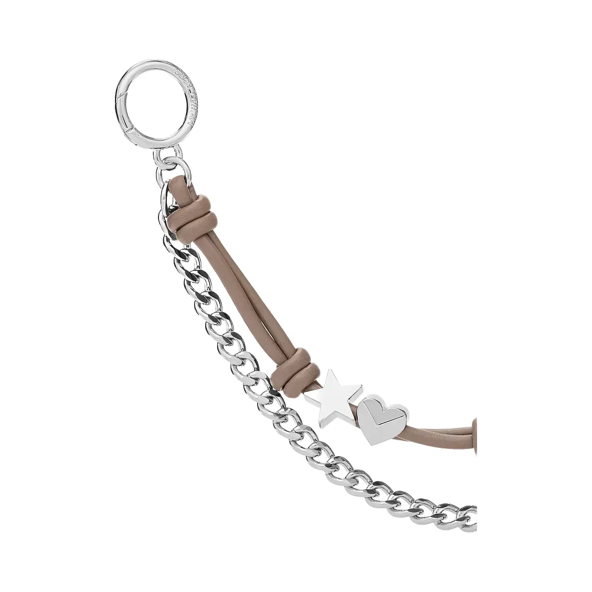 Michael Kors Silver-Tone Charm and Chain Bag Charm Mushroom
