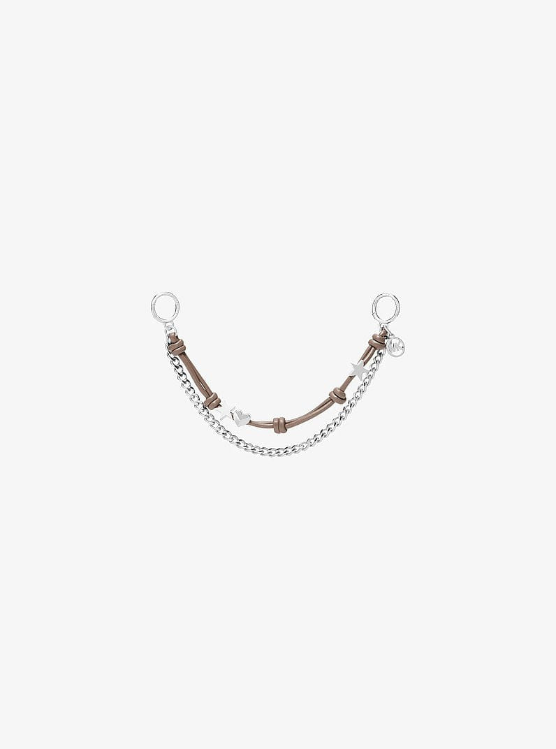 Michael Kors Silver-Tone Charm and Chain Bag Charm Mushroom