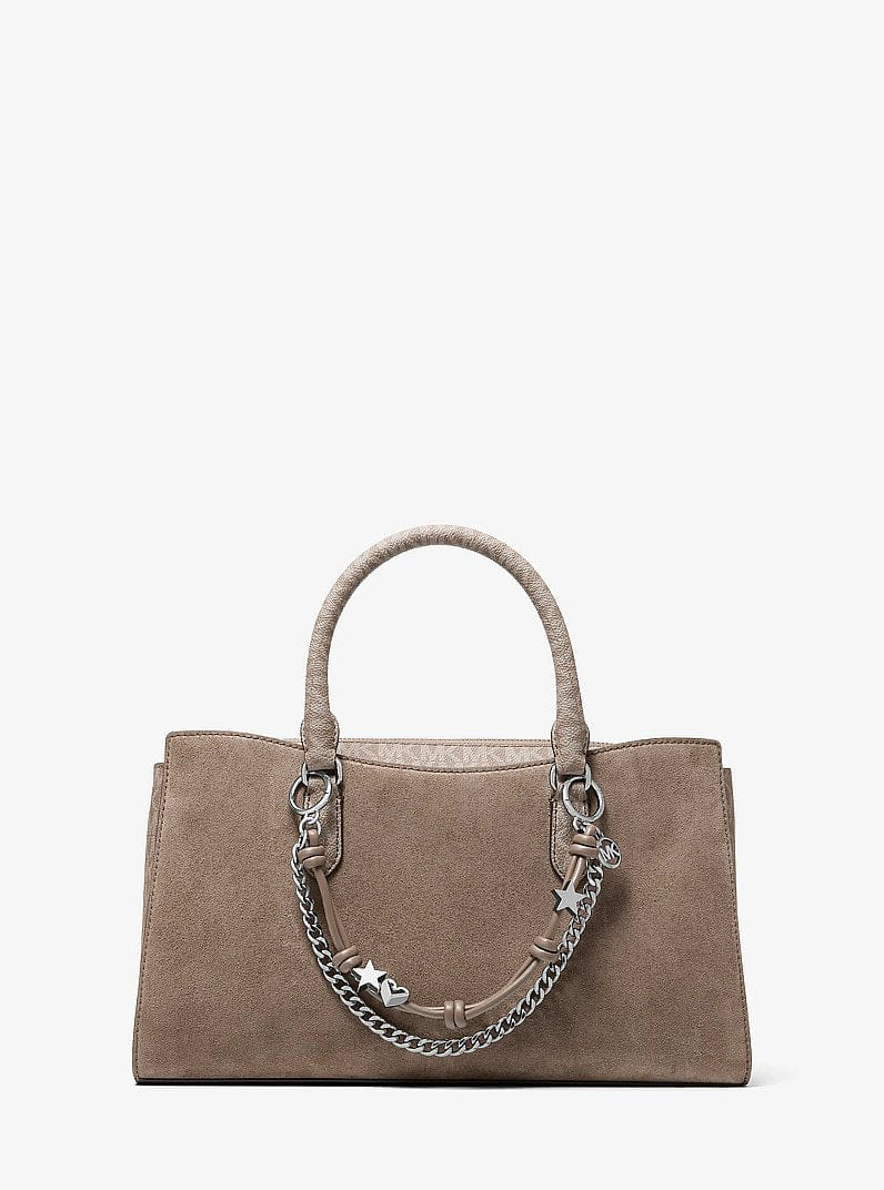 Michael Kors Silver-Tone Charm and Chain Bag Charm Mushroom
