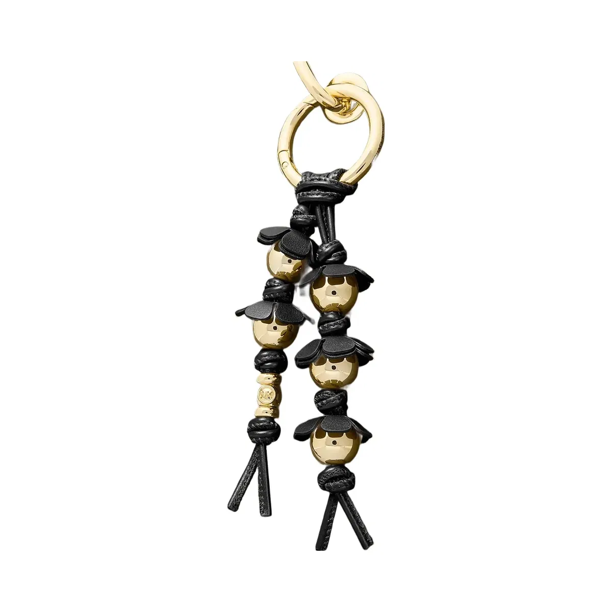 Michael Kors Embellished Floral Bag Charm Black