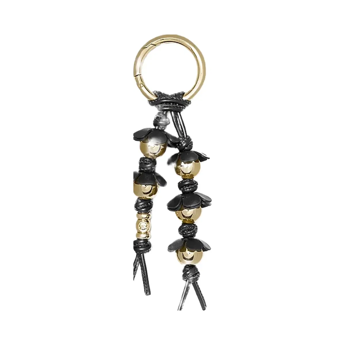 Michael Kors Embellished Floral Bag Charm Black