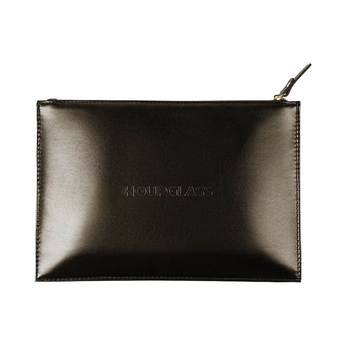 Hourglass Vegan Leather Makeup Clutch - Bronze