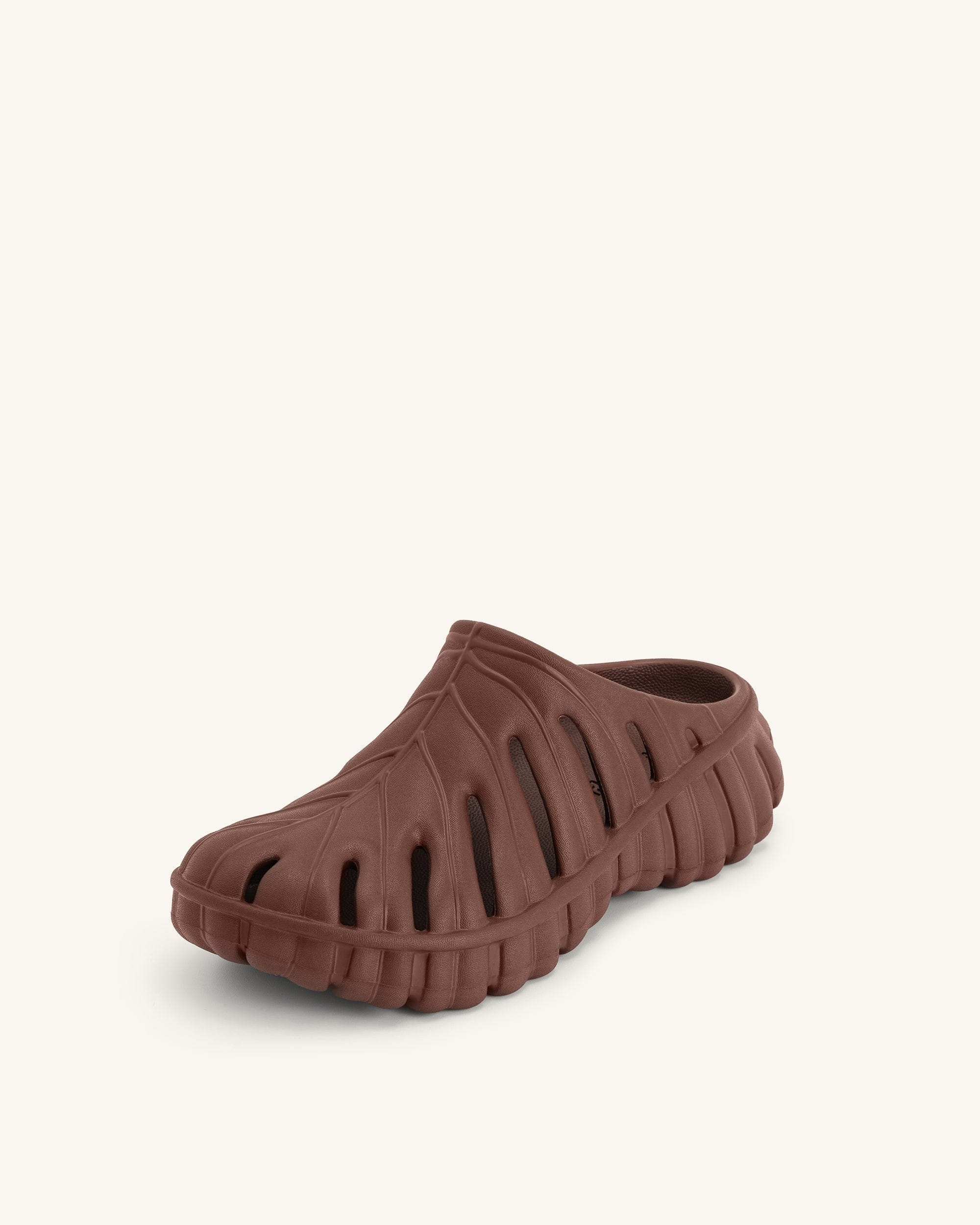 Jw Pei Tara Leaf Platform Clog Brown