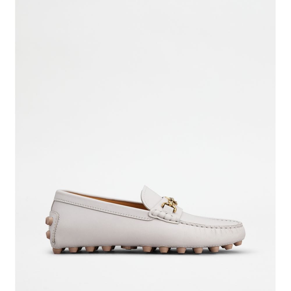 Tods Gommino Bubble In Leather Grey Womens