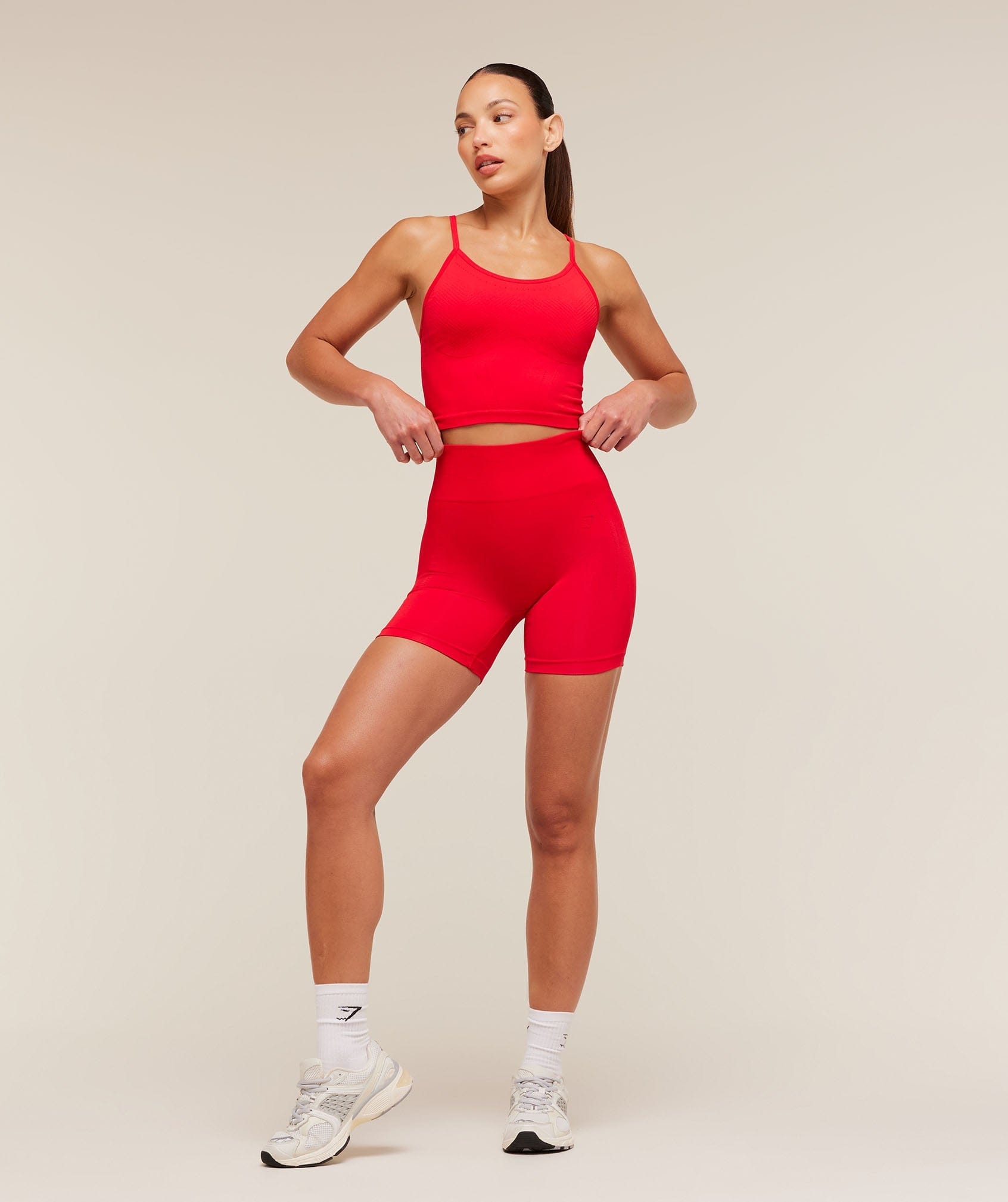 Women's Gymshark Energise Seamless Shorts Steady Purple