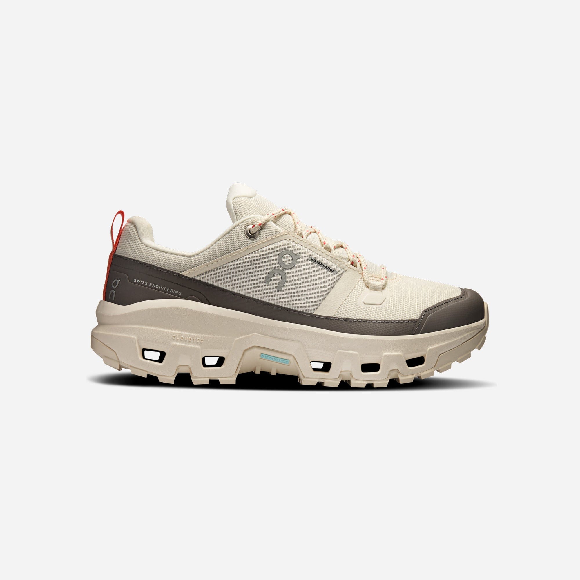 ON Running Cloudrock Low Waterproof Ivory Ivory WMNS