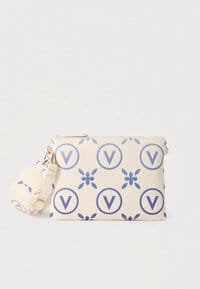 Valentino Samba Re Print Cross Body Bag Ecru/Bluette