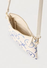 Valentino Samba Re Print Cross Body Bag Ecru/Bluette