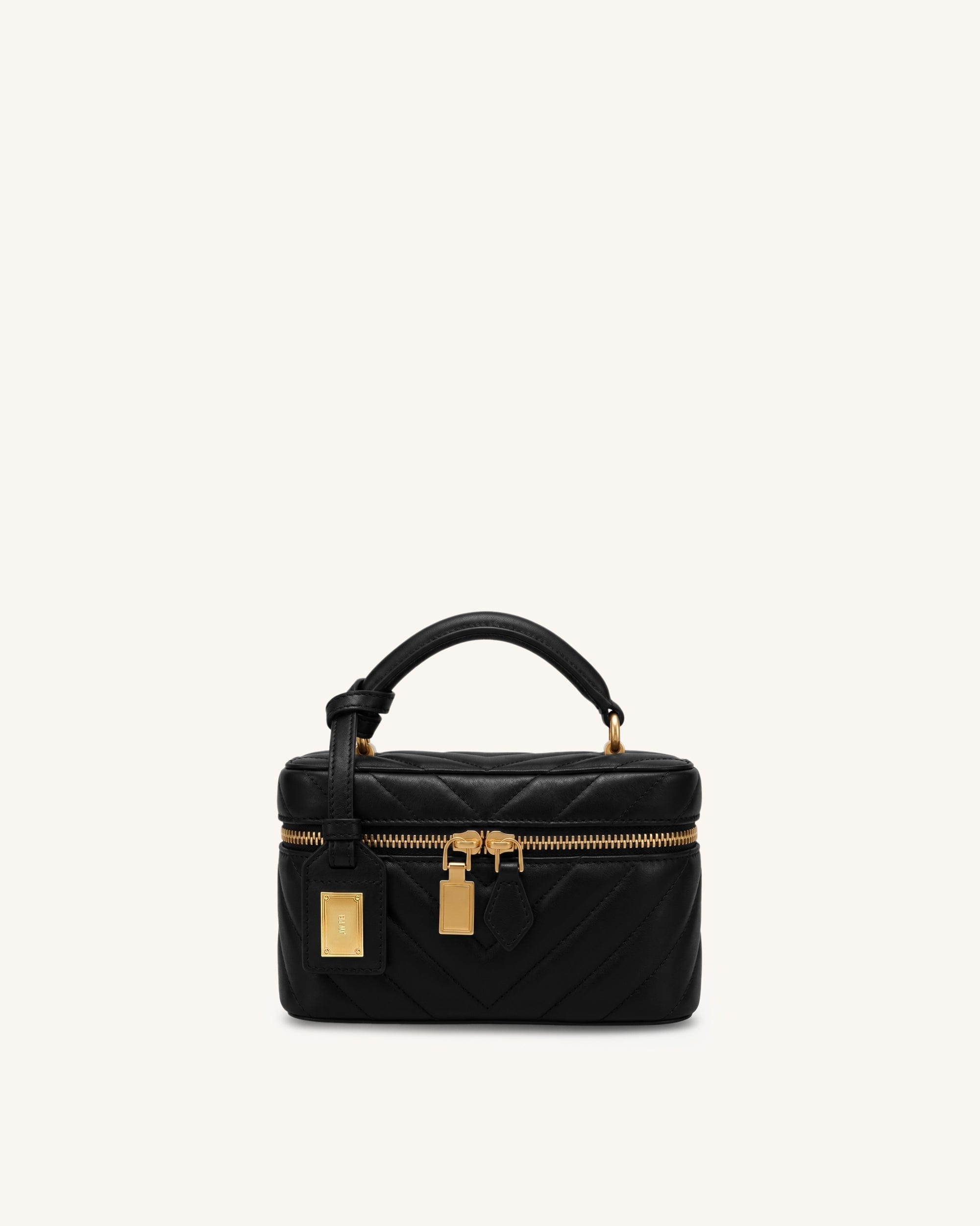 Jw Pei Cleo Box Shape Top Handle Bag Charcoal Black