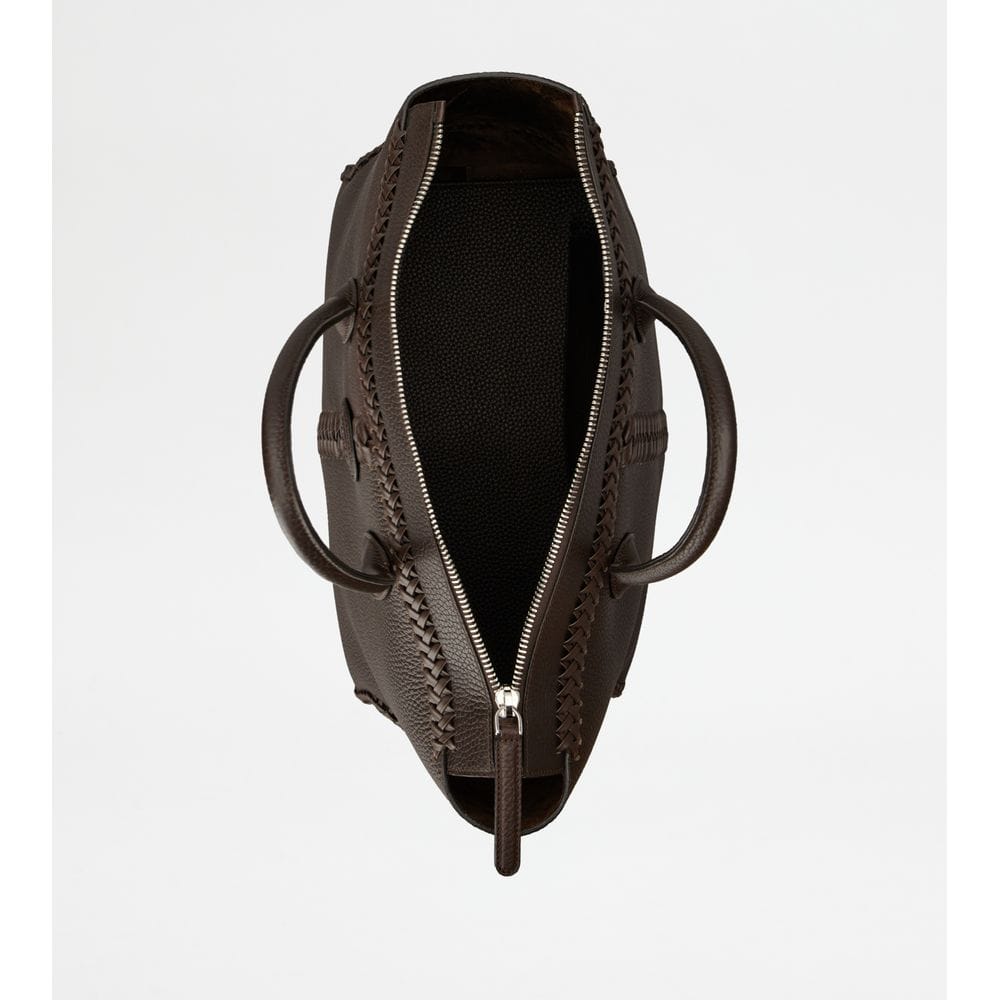 Tods Di Bag In Leather Large Brown