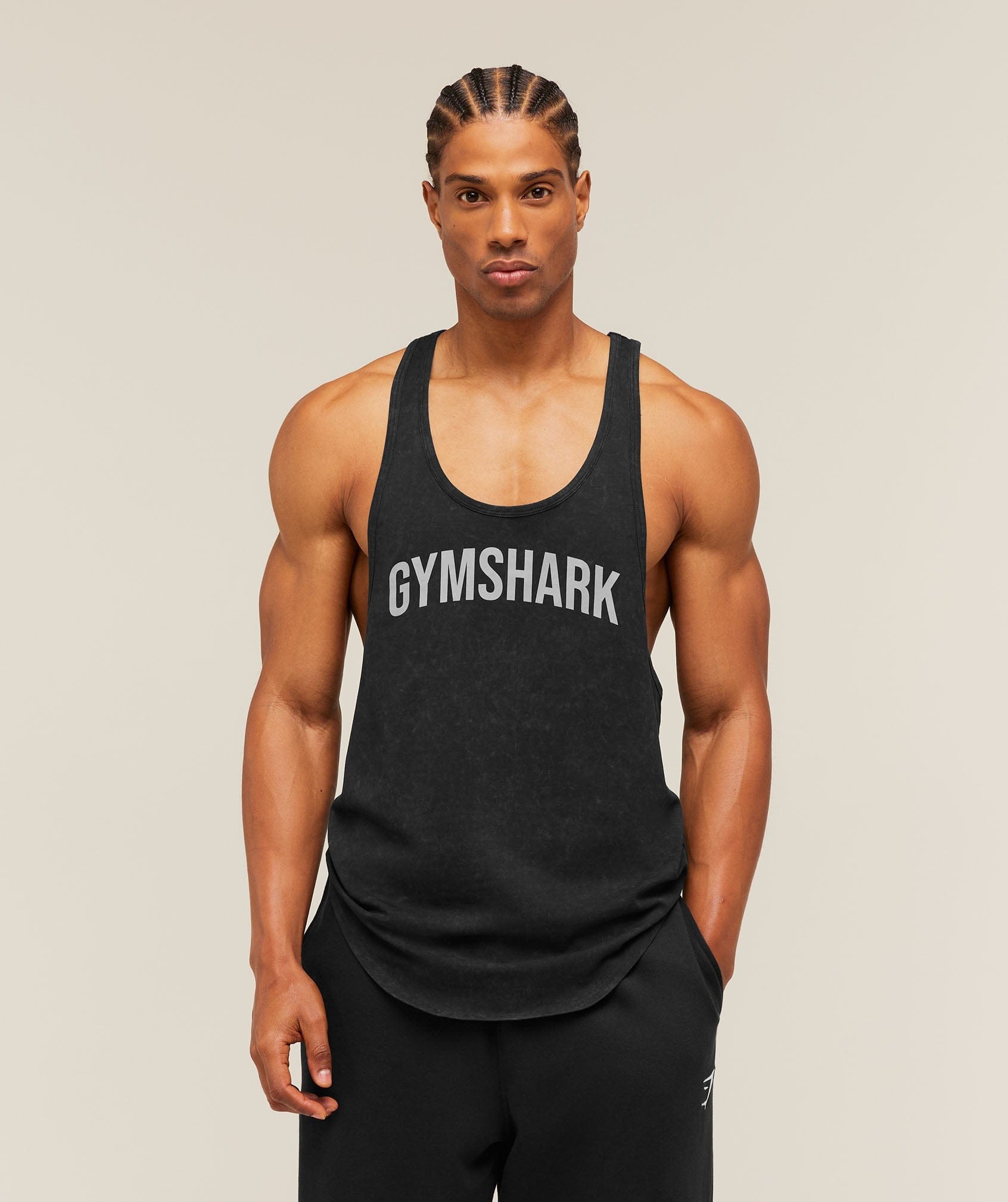 Gymshark Gymshark X Frazetta Power Stringer Tinted White