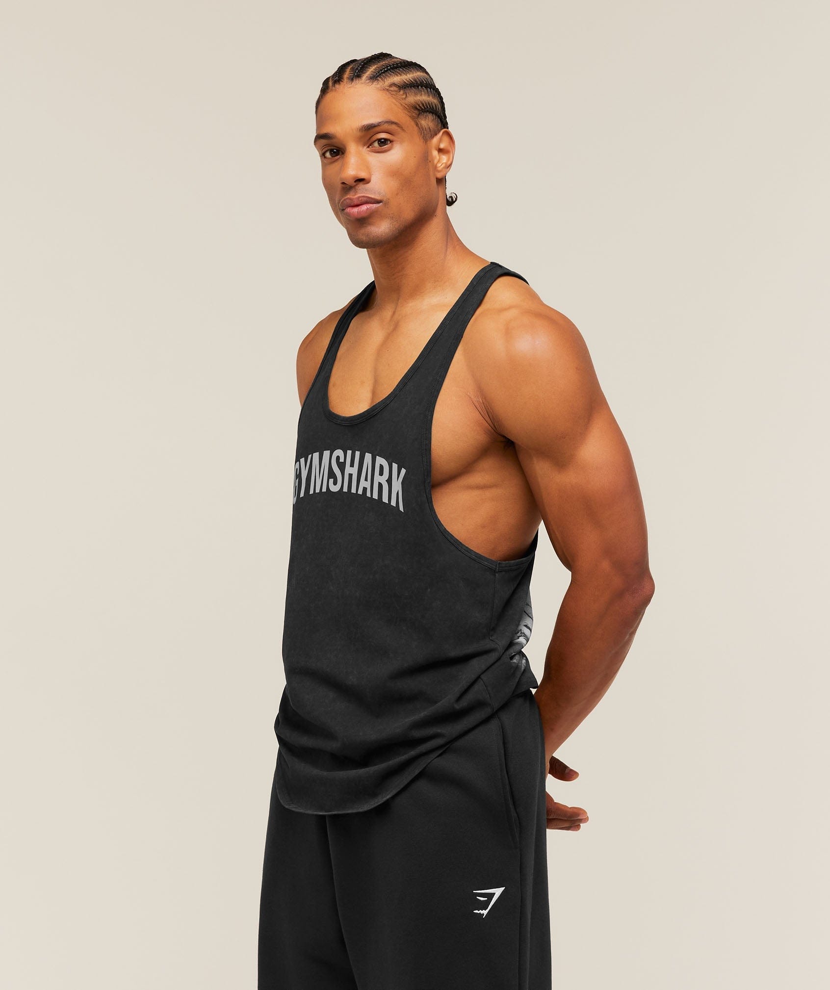Gymshark Gymshark X Frazetta Power Stringer Tinted White