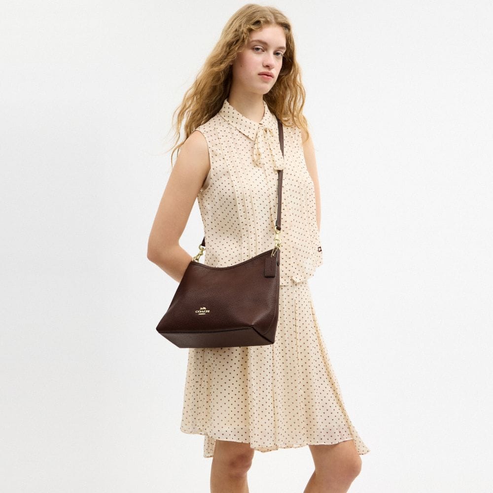 Coach Laurel Shoulder Bag Gold Maple