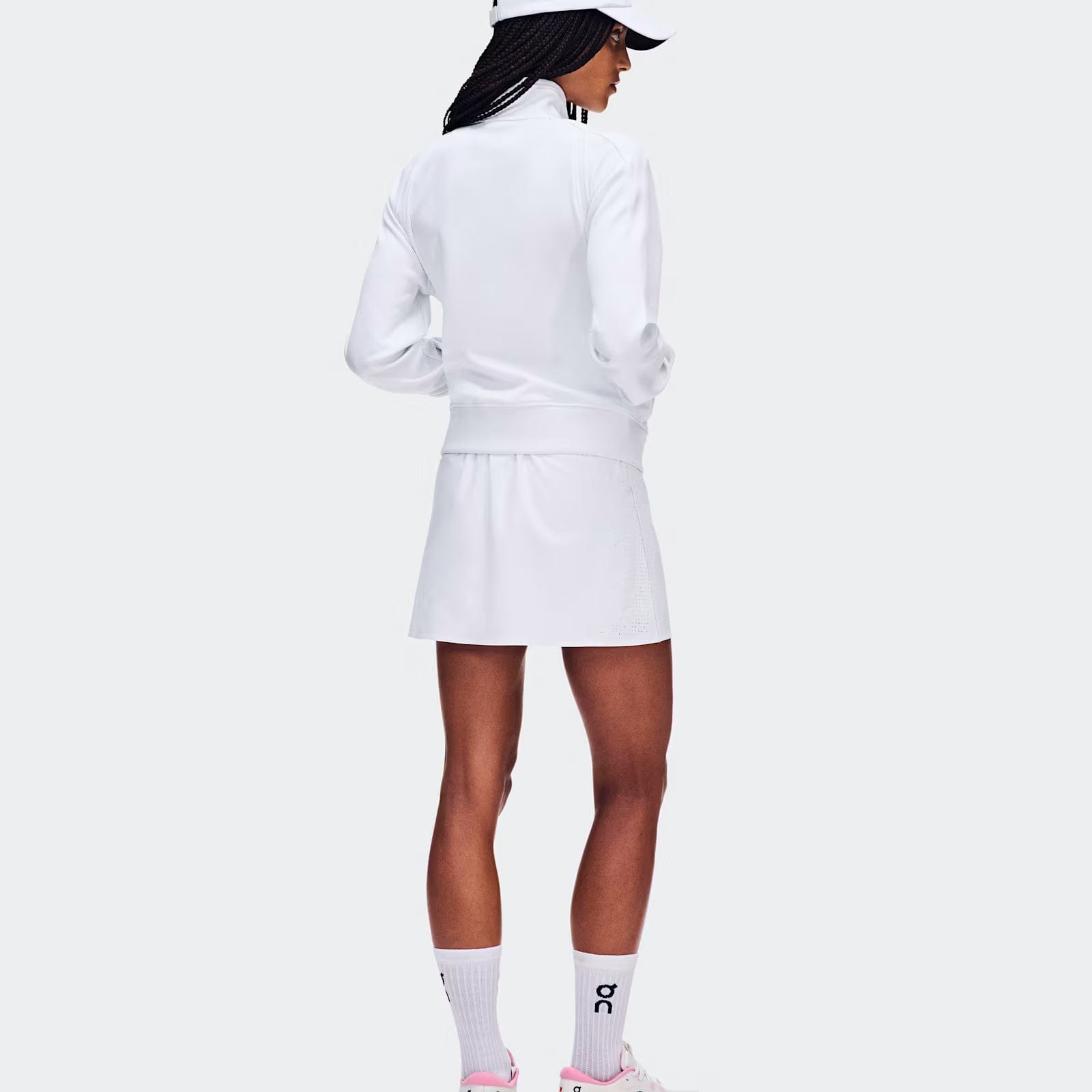 On Courtside Full Zip Ldn White (Women'S)
