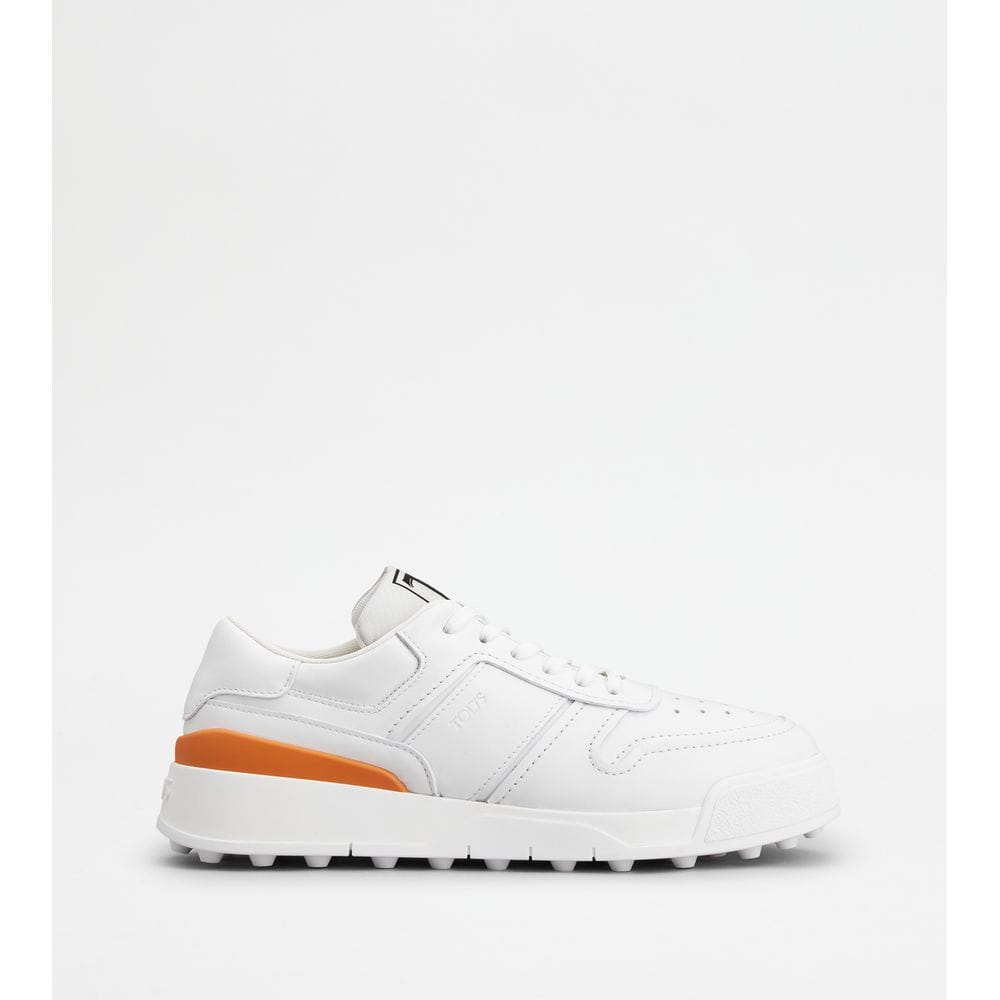 Tods Sneakers In Leather White Mens