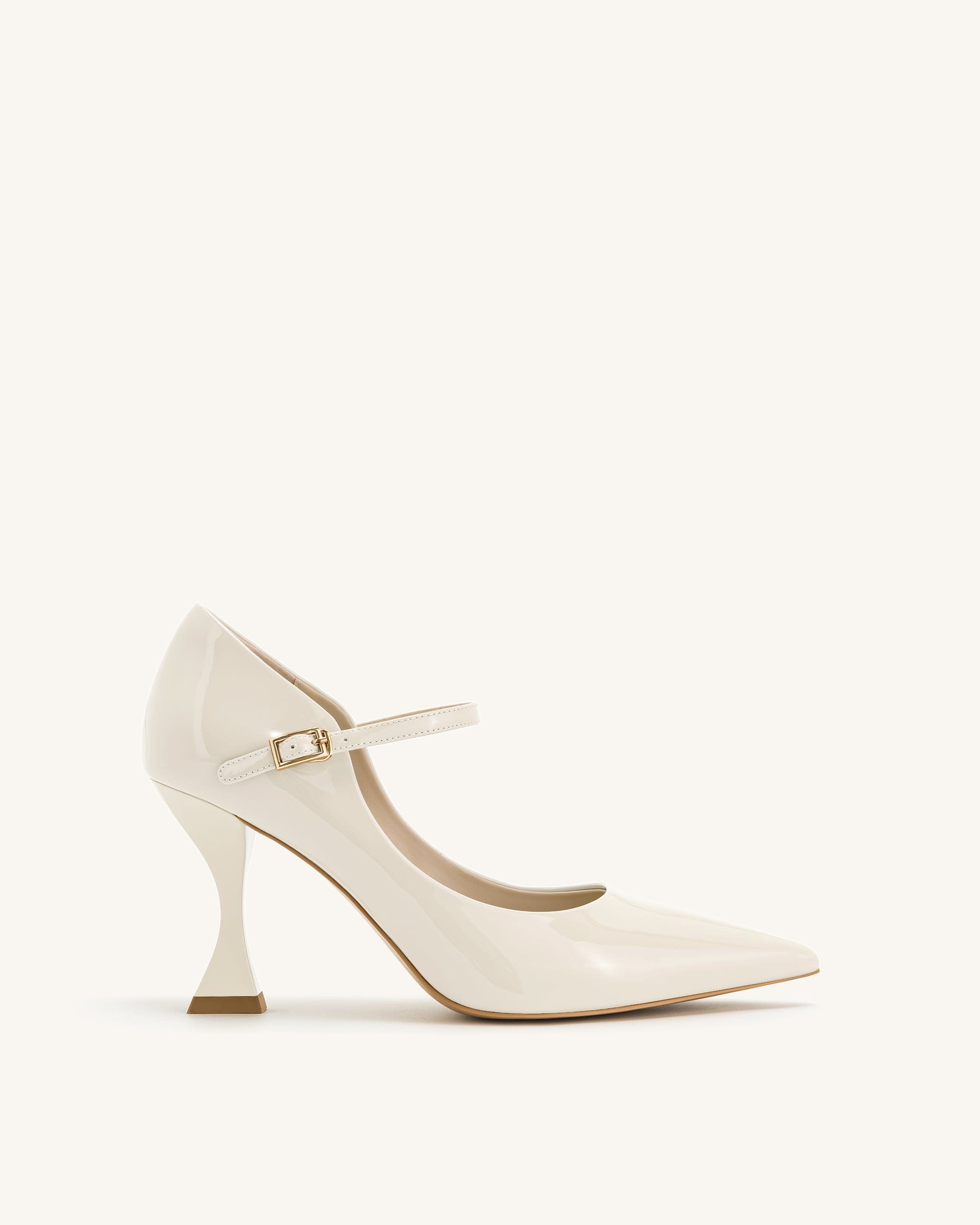 Jw Pei Thalina Patent Leather Pumps Beige