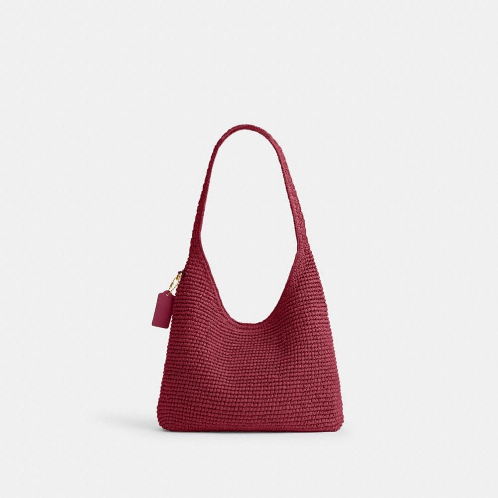 Coach Brooklyn Shoulder Bag 28 Brass Dark Fuchsia