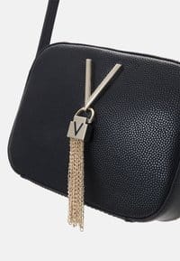 Valentino Divina Cross Body Bag Nero/Gold Coloured