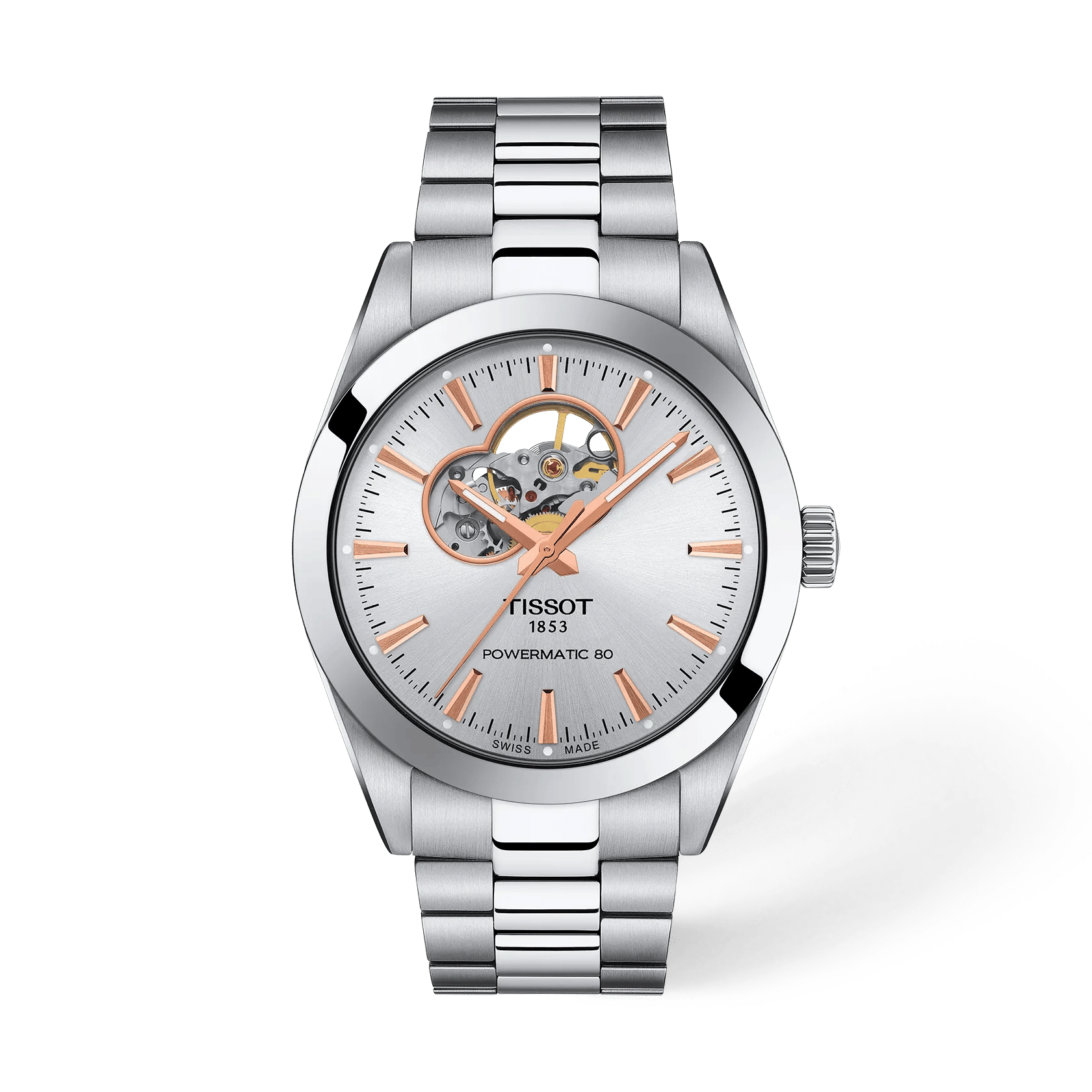 Tissot Gentleman Open Heart 40Mm T1274071103101
