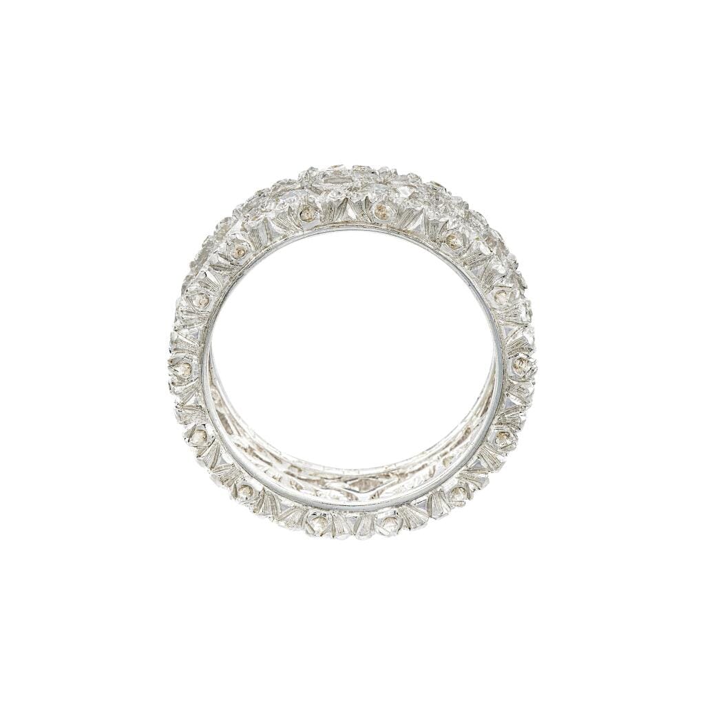 White Gold and Diamond Ramage Éternelle Ring