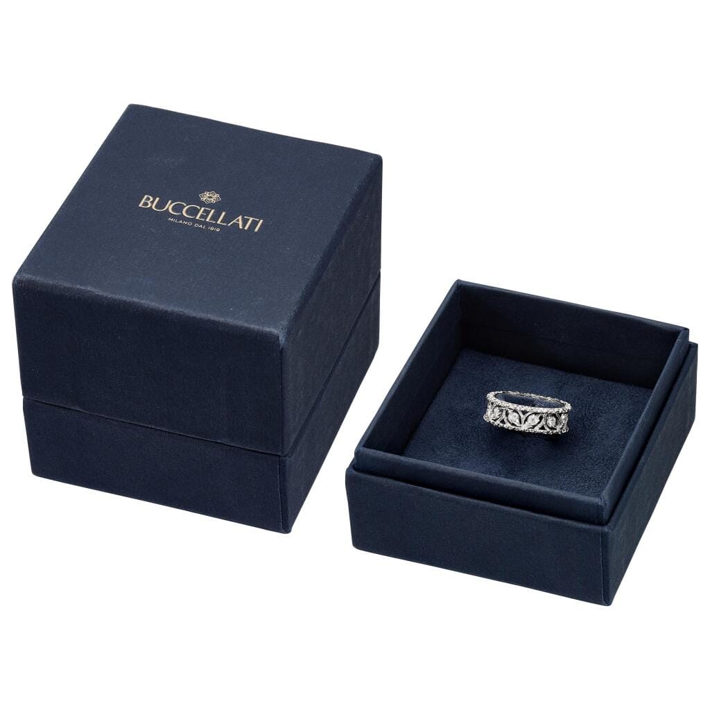 White Gold and Diamond Ramage Éternelle Ring