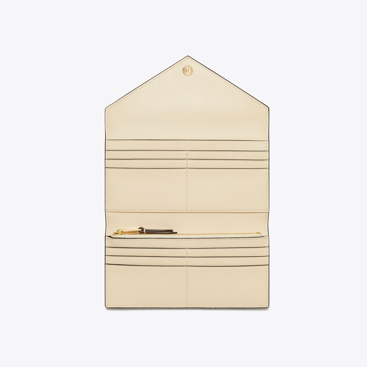 T Monogram Contrast Embossed Envelope Wallet