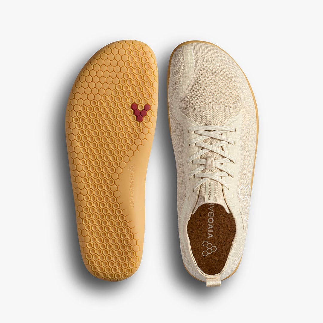 Vivobarefoot Primus Lite Knit Natural Mens Coconut