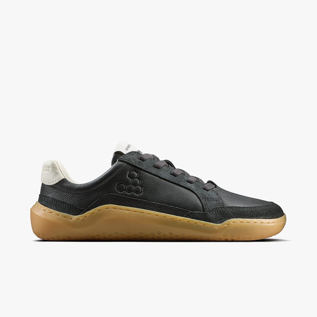 Vivobarefoot Gobi Ii Sneaker Leather Mens Obsidian