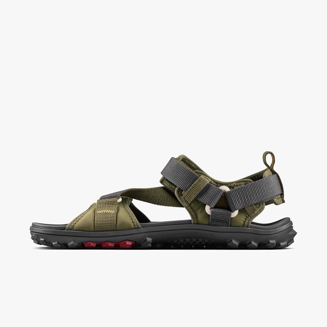 Vivobarefoot Tracker Ora Sandal Mens Dark Olive