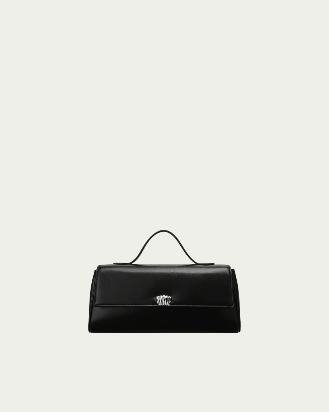 Freja Shell Clutch Black Gloss