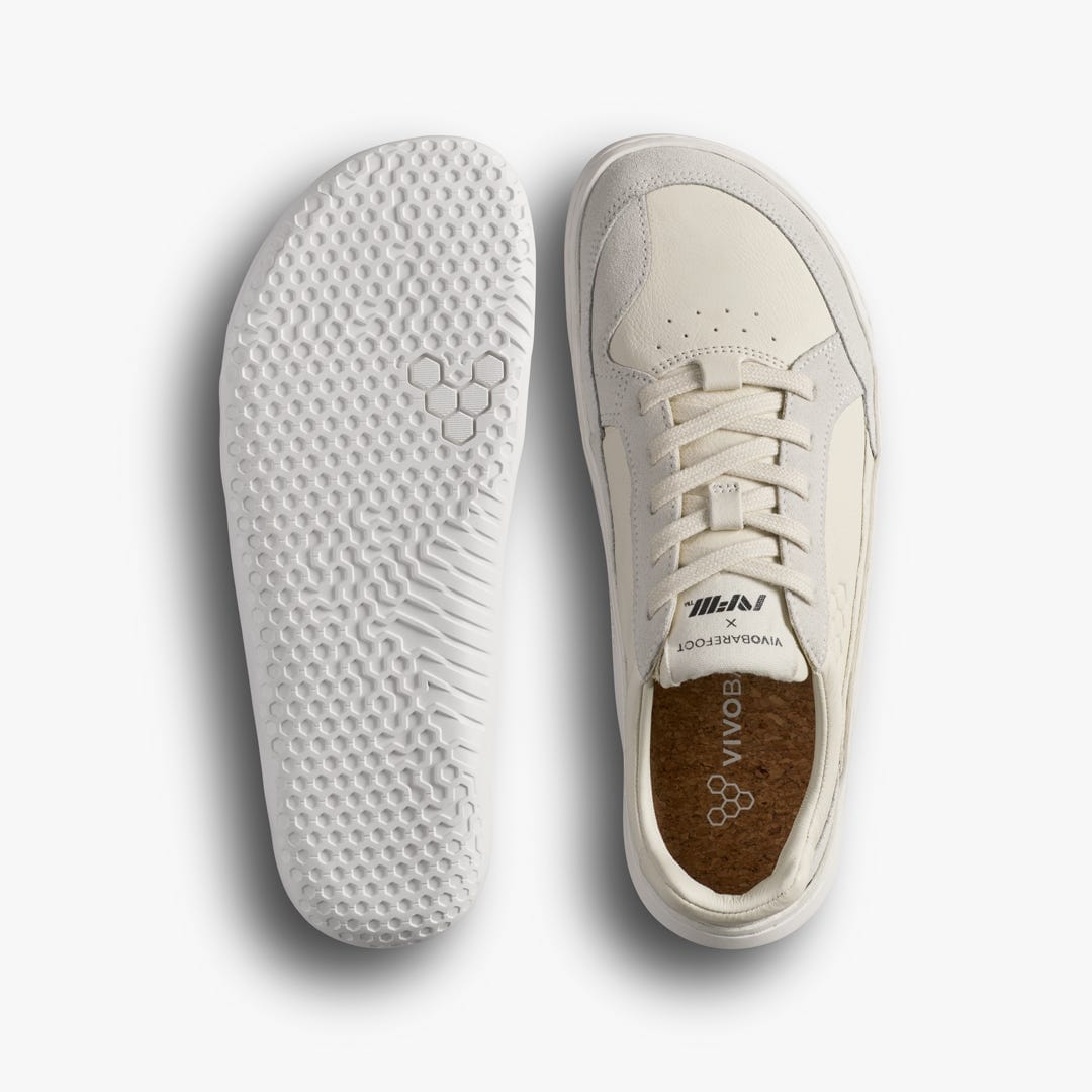 Vivobarefoot Gobi Ii Sneaker Leather Mens Limestone