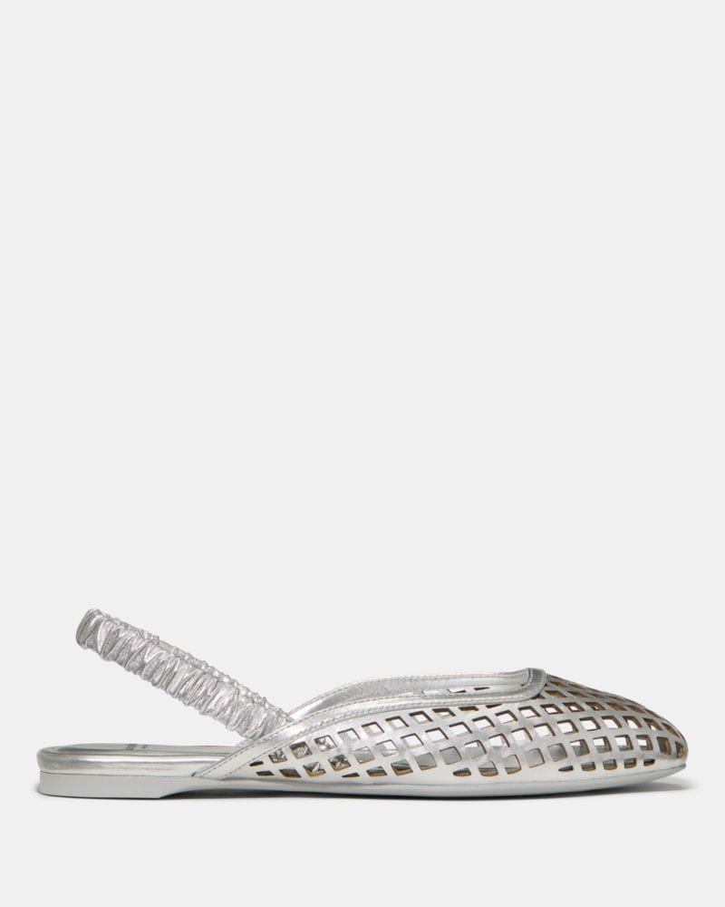 Katespade Eloise Slingback Flat Silver