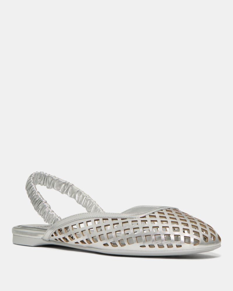 Katespade Eloise Slingback Flat Silver