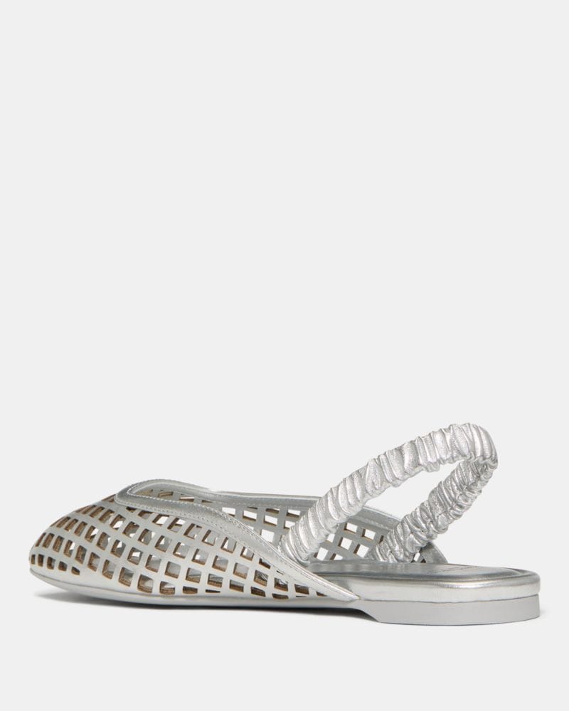 Katespade Eloise Slingback Flat Silver