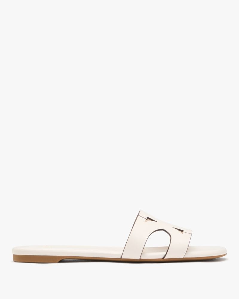 Katespade Duo Slide Sandals Cream