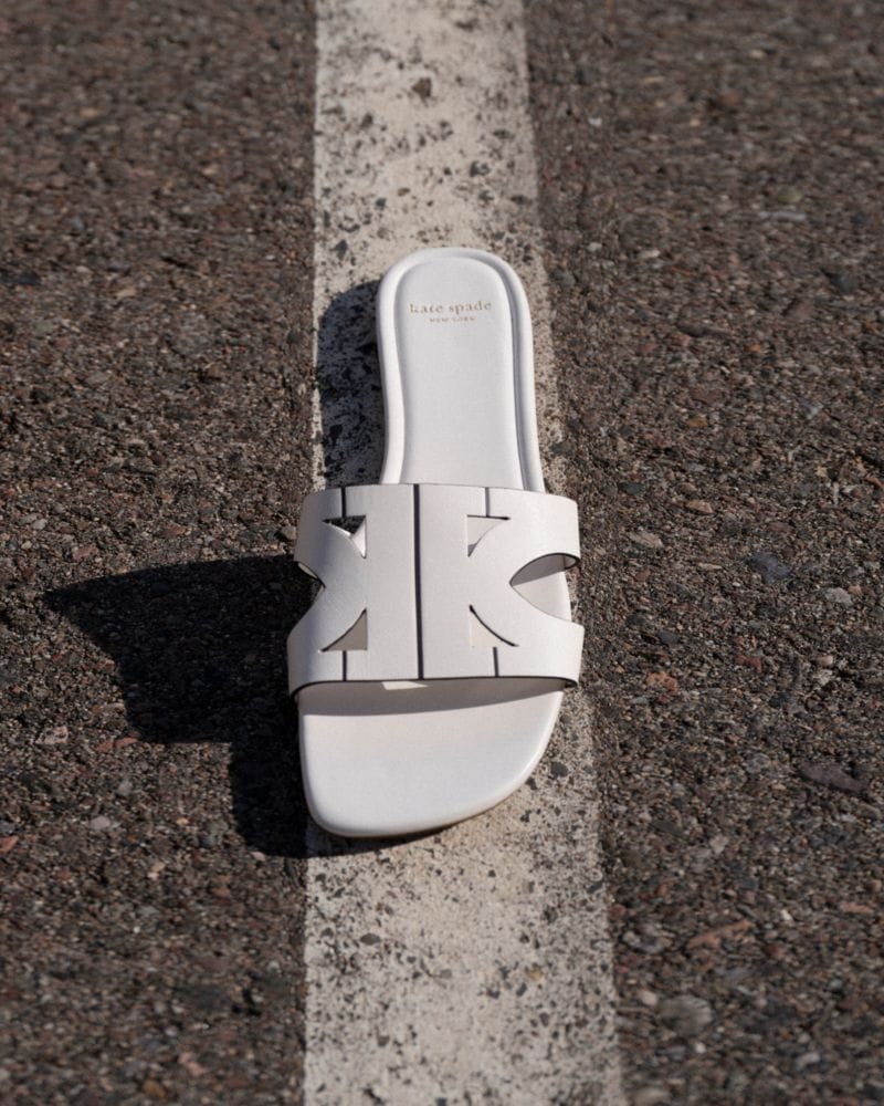 Katespade Duo Slide Sandals Cream