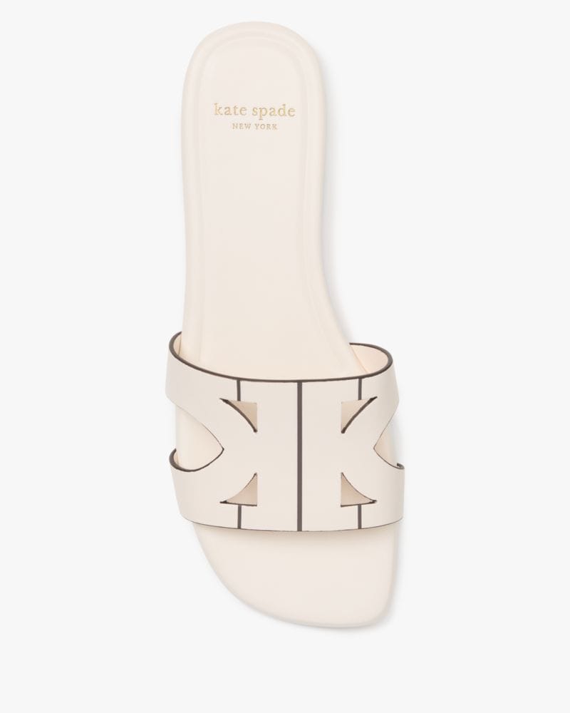Katespade Duo Slide Sandals Cream