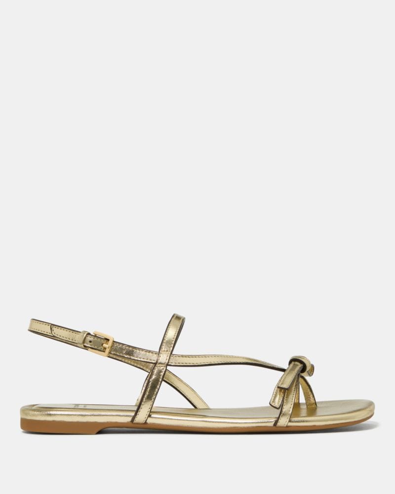 Katespade Loop Flat Sandal Pale Gold
