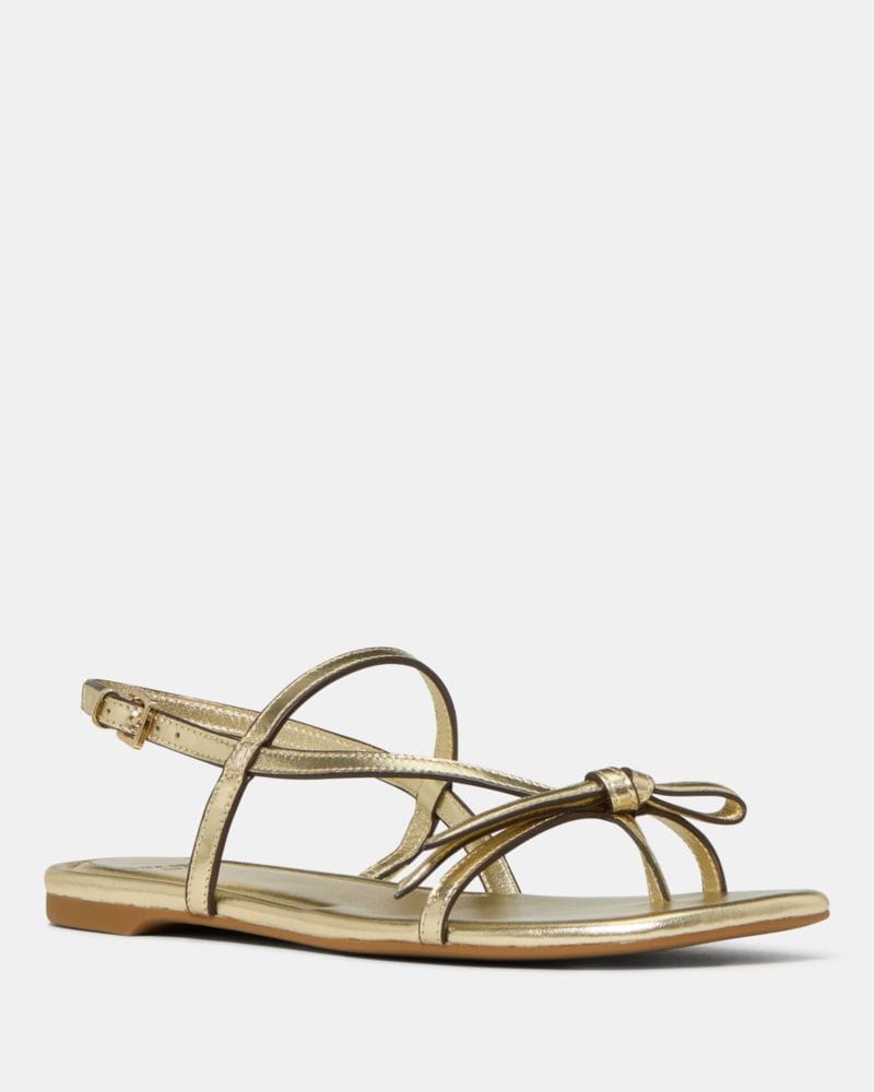 Katespade Loop Flat Sandal Pale Gold