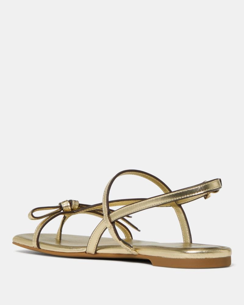 Katespade Loop Flat Sandal Pale Gold