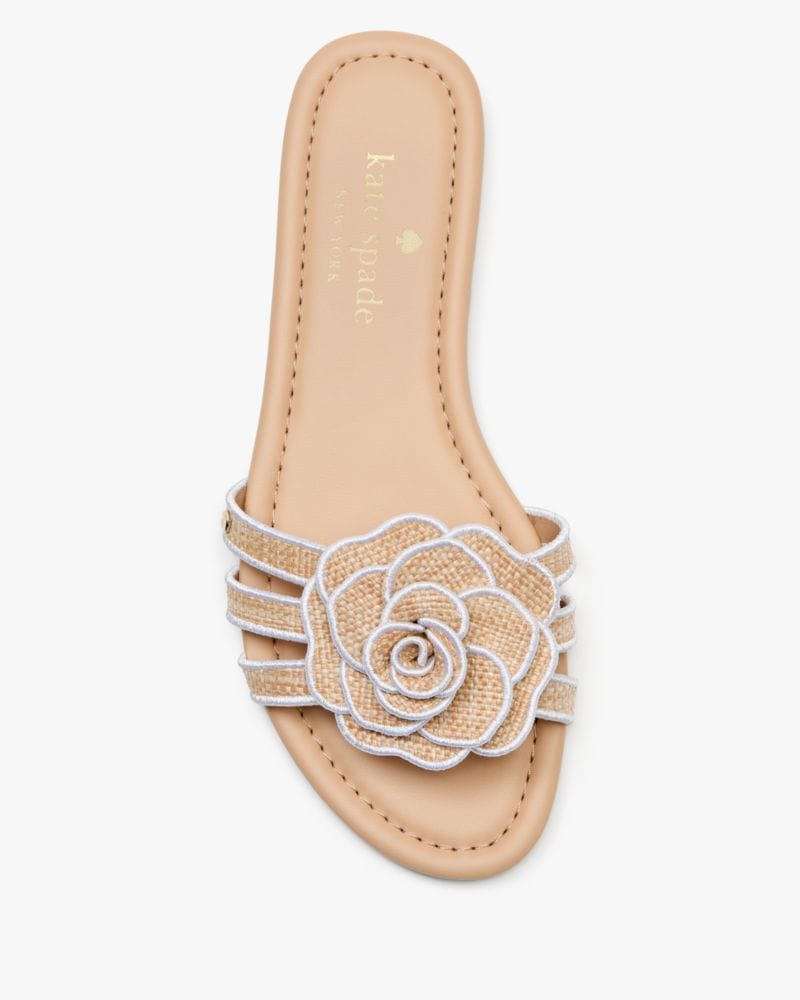 Katespade Flora Slide Sandal Natural