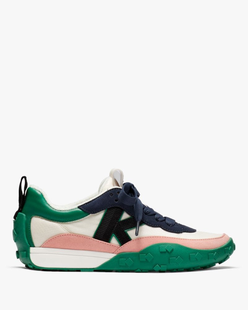 Katespade K As In Kate Sneakers Cream Verdant Green